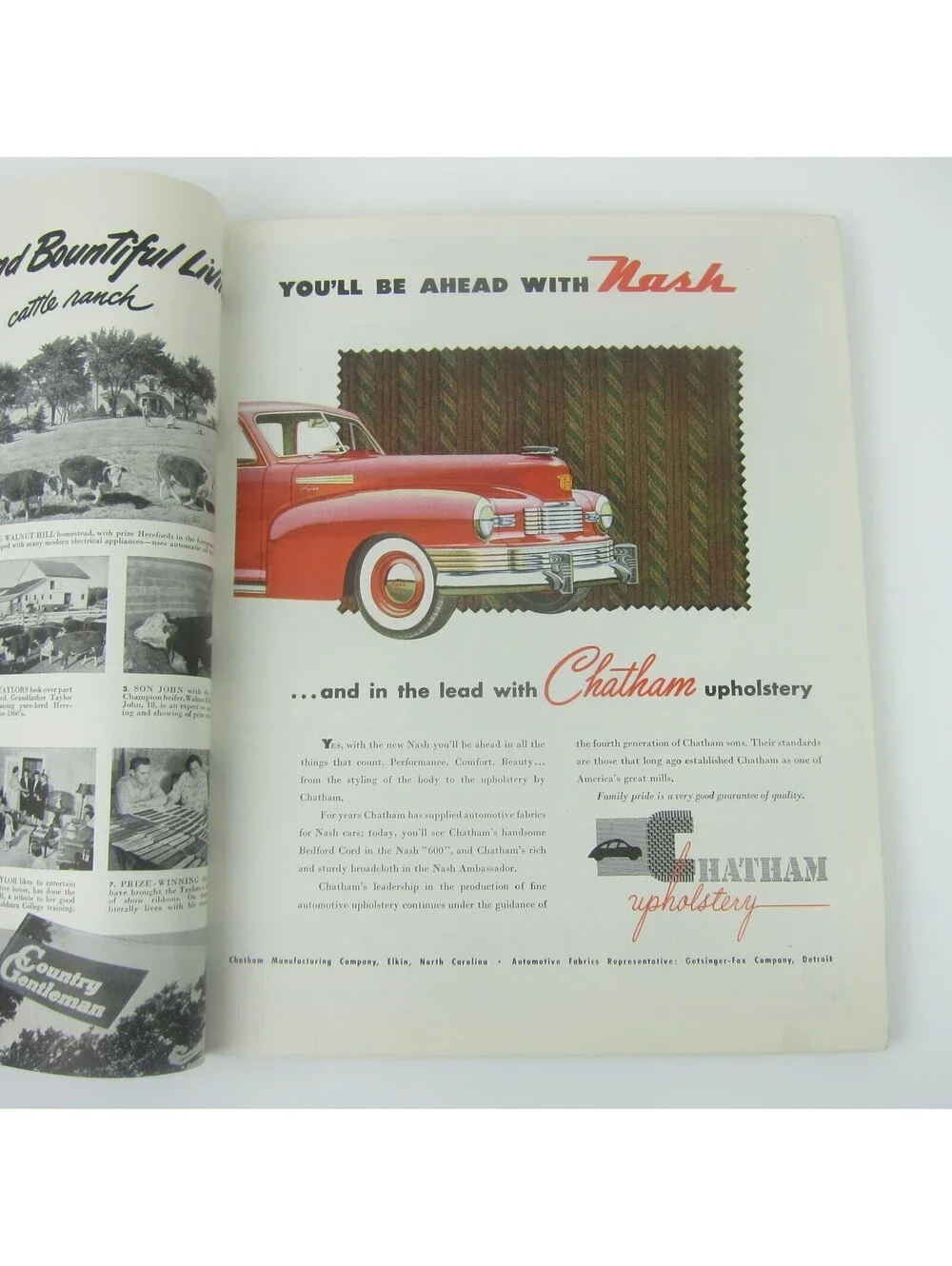 Vintage FORTUNE Magazine March 1948 Packard, Nash, Ford, Austin England, Buick